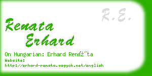 renata erhard business card